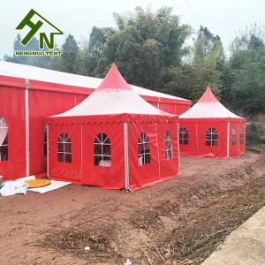 Quality Aluminum Alloy Frame Party Pagoda Event Tent 13 x 13ft Red Color wholesale