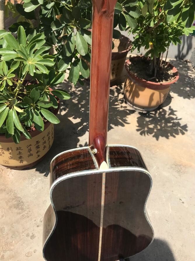 Classical Acoustic Guitar 41" Solid Spruce Top Rosewood back&side 301 EQ all Real Abalone Binding