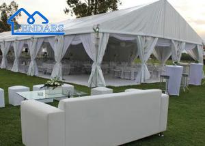Quality Clear Span PVC Fabric Party Banquet Tent With Drapery Tent Wedding White Wedding Tent Amazon wholesale