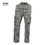 Woodland Camo Style Men's T-Shirt and Moisture Wicking Camo Hunting Pants for