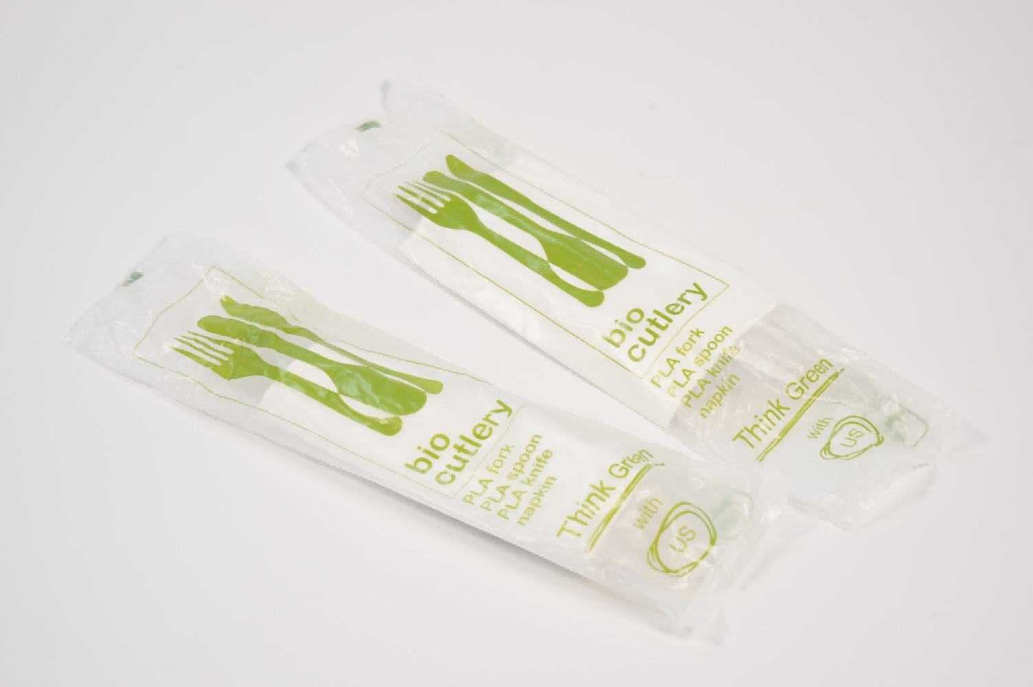 18cm 18.5cm Eco Friendly Disposable Cutlery 17cm Knife Fork Spoon