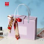 600gsm To 1400gsm Packaging Cardboard Gift Boxes With Panel Handle Allico
