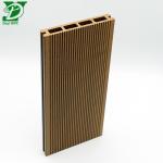 3D Embossed WPC Hollow Decking Outdoor Flooring