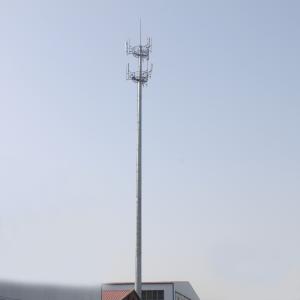 Quality 45M GSM Monopole Steel Tower For Broadcast TV wholesale