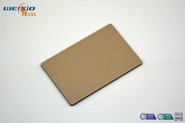 Office / hotel Fireproof Interior Decorative Metal Wall Panels With 3mm 4mm