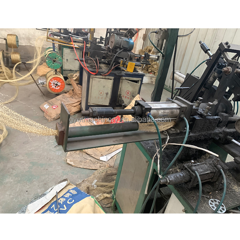 220v Twisted Knotted Bevel Stainless Steel Wire Brush Making Machine with 2 hols/h