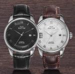OEM 3ATM Miyota 2115 Quartz Wrist Watch With Leather Strap