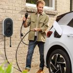 Modern Design Style VW Tiguan SUV 22kw Charging Station Plug Temperature