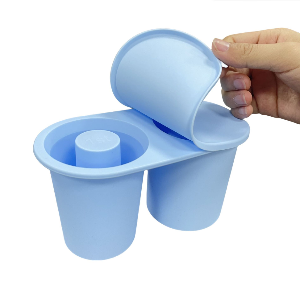 Exclusive Patent Reusable Silicone Ice Hollow Cylinder Tray Mold for Large Ice Cubes
