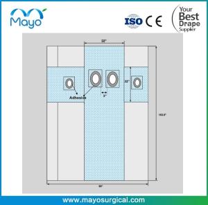 Quality SuperSorb Reinforcement Surgical Angiography Drape With 4 Holes wholesale
