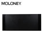 128cm Creative Flames Wall Mounted Heater White Black Painted Glass