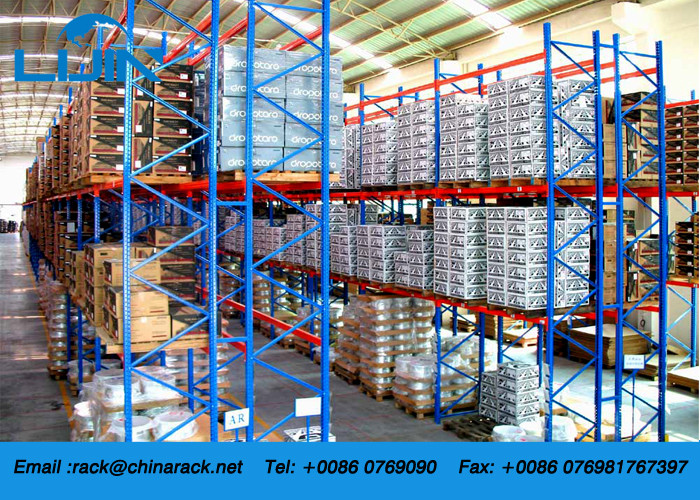 Long Cross Beam Heavy Duty Storage Racks Big Bearing Capacity P Shape Beam