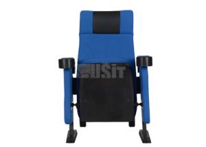 Quality Blue Acrylic Fabric Cinema Chair Theater Movie Seating For Commercial Use wholesale