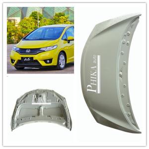 Quality Grey Black Car Hood Covers Engine Hoods For Cars Of Honda Fit / Jazz 2015 Without Washer Hole wholesale