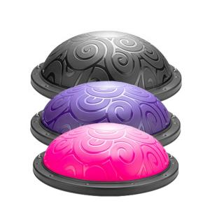 Quality Gym fitness high quality PVC Exercise 58cm diameter Stability Half Pilates Balance Yoga Ball wholesale