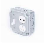 4" One Duplex Receptacle Pre Fabrication Electrical Box Covers For Gang Box