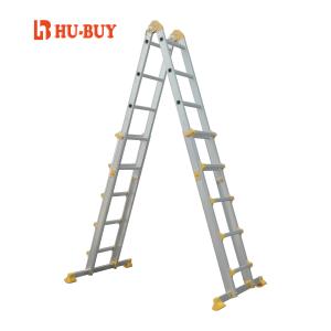 Quality Lightweight Aluminum Telescopic Ladder 4x5 EN131 Aluminum Extension Ladder wholesale