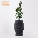 Outdoor Lion Statue Fiber Clay Garden Pots Weather Resistant