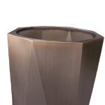 Unique style octagonal large metal flower pots for flowers
