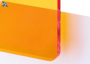 Quality 3mm Fluorescent Orange Acrylic Sheet Colored Large Cast PMMA Panels wholesale