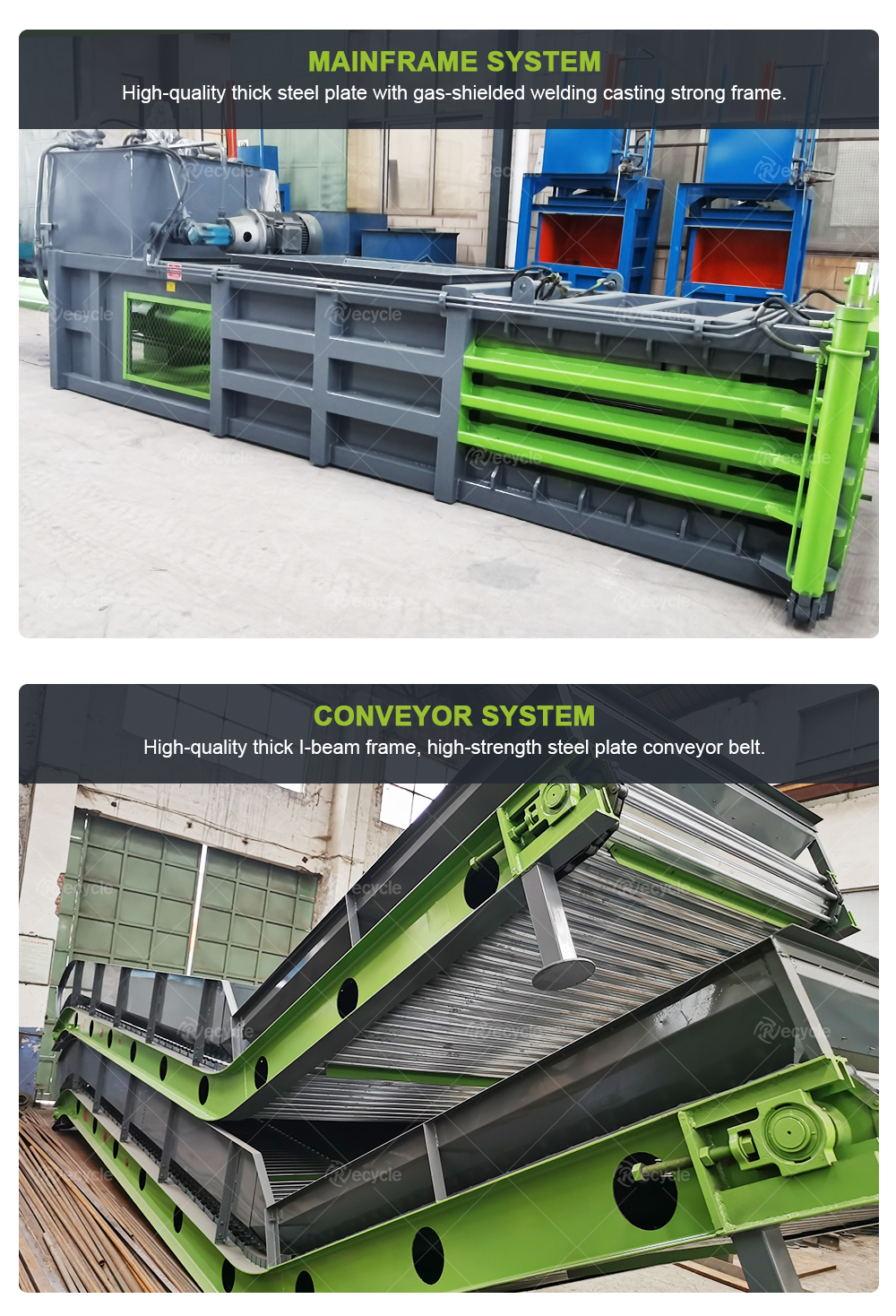 Hydraulic Cardboard Baler Press Machine For Compress Packaging