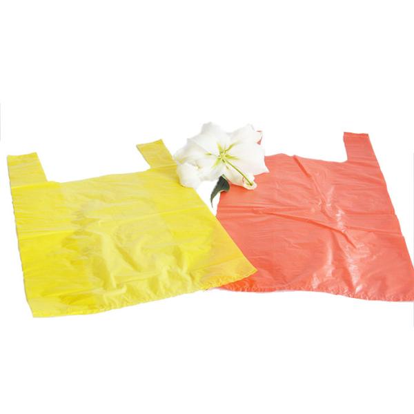 Pulp Moulding Plastic T Shirt Bag For Supermarket And Shopping Eco Friendly