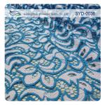 Double Color Cotton Nylon Lace Fabric For Home Textile / Eyelash Lace Fabric
