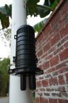 ABS Mini Fiber Closure Pole Mounting Brackets Customerized Durable