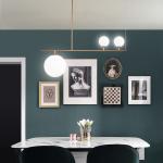 Nordic glass chandelier Modern molecule light gold luxury Ball Light(WH-MI-270)