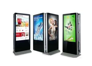 Quality Double Side 55 Inch Free Standing LCD Display Digital Video Advertising Player wholesale