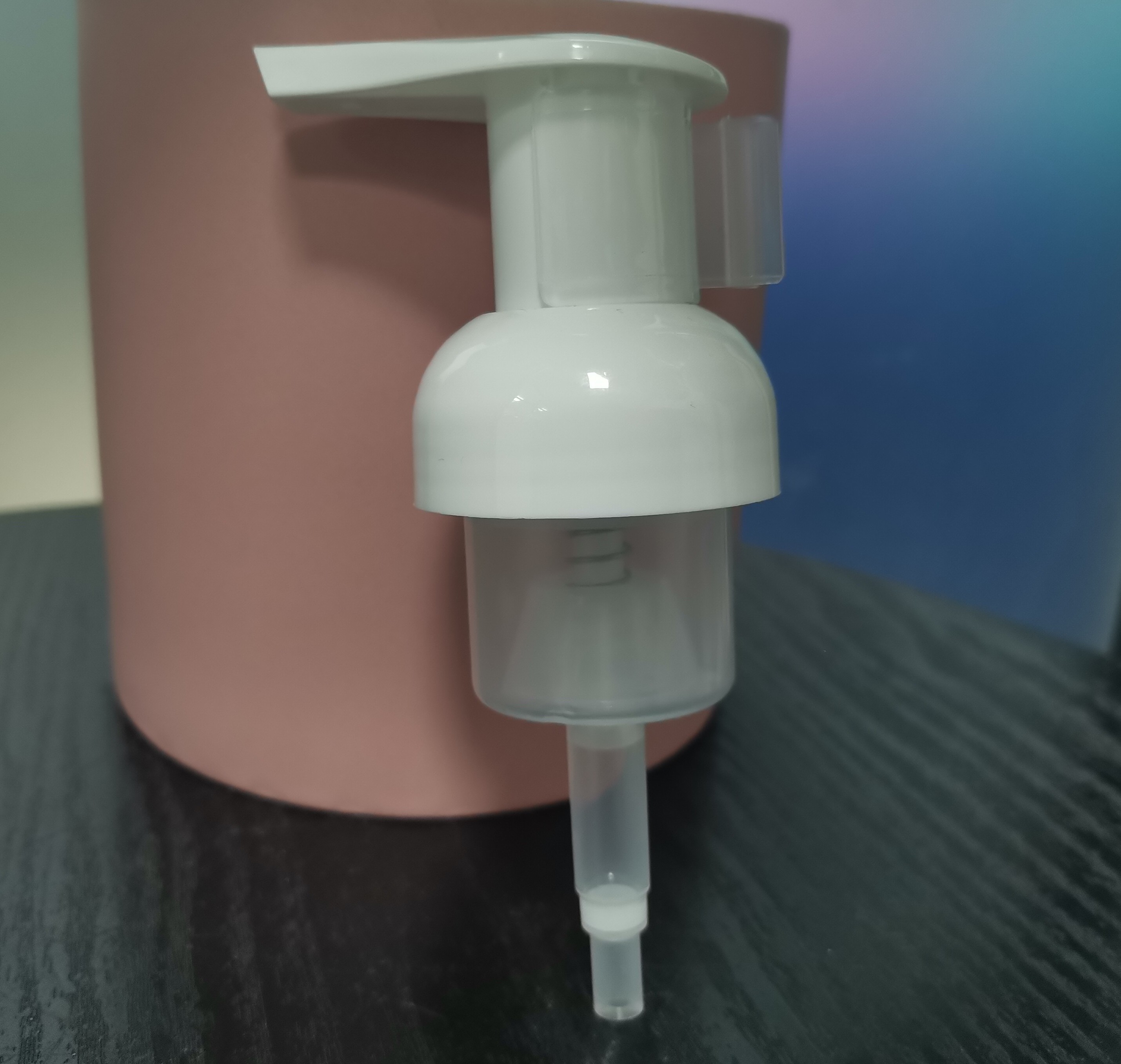 Customized Foam Bottle Pump With White Pump Head And Transparent Pump Tube B Vs B2