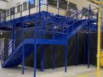 Prefabricated Metal Stairs Heavy Duty Steel Structure Galvanized Steel