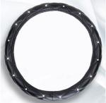 Crystal Crown covered Leather Car Steering Wheel Cover Diamond Steering Covers