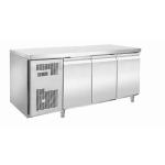 Three Door 0.8m Under Counter Deep Freezer For Cafeteria