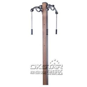 Quality outdoor wooden fitness equipment--WPC Wood Outdoor Exercise Equipment Arm Stretcher For Body Fitness wholesale