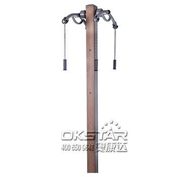 outdoor wooden fitness equipment--WPC Wood Outdoor Exercise Equipment Arm