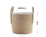 Handicraft Natural Seagrass Storage Basket With Handle ECO Friendly Kids Toy