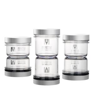 Quality 50ml Empty Plastic Jars With Lids , Transparent Plastic Beauty Containers wholesale