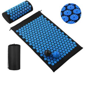Quality Cotton Fabric Acupressure Mat and Pillow Set with Massage Ball wholesale