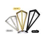 5 Inch Black Modern Style Angled Tube Feet Sofa Legs For Furniture