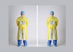 Waterproof Disposable Doctor Gown , Smooth Disposable Aprons With Sleeves