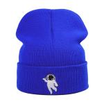 Autumn Acrylic Beanie And Caps Unisex Cute Astronaut Embroidery