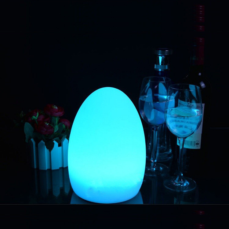 IP65 Waterproof Egg Shaped LED Lights Rechargeable For Christmas Decoration