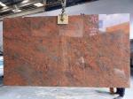 Modern Iron Baltic Red Granite Kitchen Countertop and Staircase Design in Multi