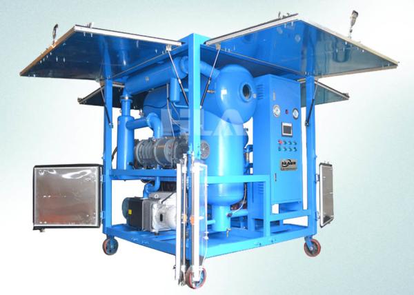 Horizontal Dielectric Insulating Mobile Oil Purifier , Mobile Oil Filtration