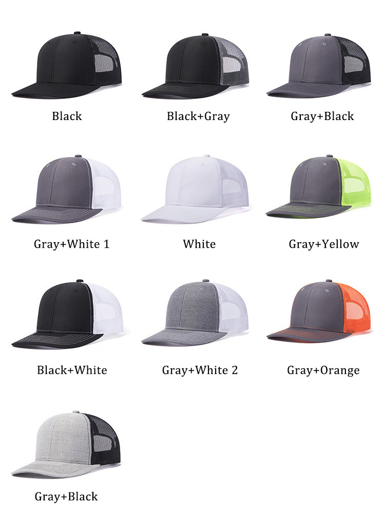 Summer Baseball Mesh Trucker Cap Breathable Hip Hop Snapback Hat Adjustable