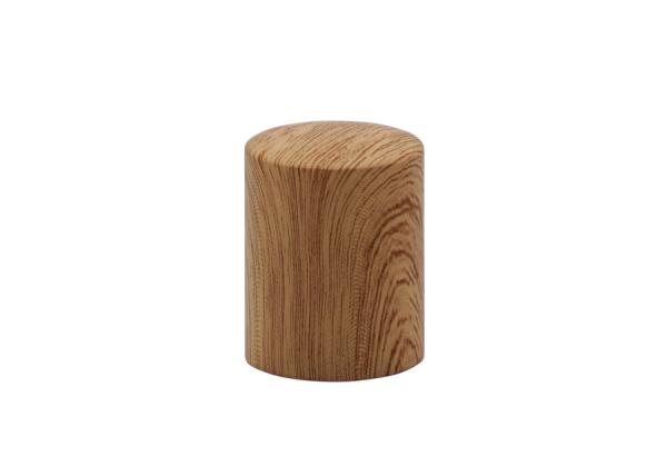 Water Transfer Cosmetic Bottle Cap , Perfume Bottle Lids Wood Grain Printing