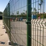 Commercial Galvanized Steel Fence , Triangle Curved Garden Fence Easy installati