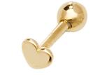 Screw Back 9K Gold Earrings for Cartilage for Engagement Wedding