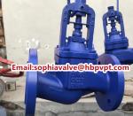 DIN3356 cast iron flanged bellows globe valve factory